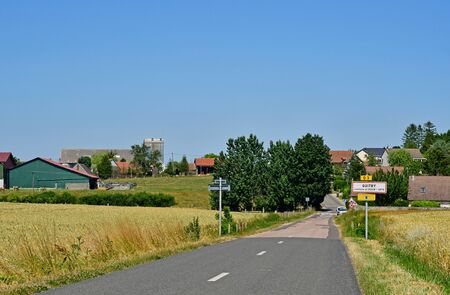 Guitry; France - july 2 2019 : the picturesque villageの写真素材
