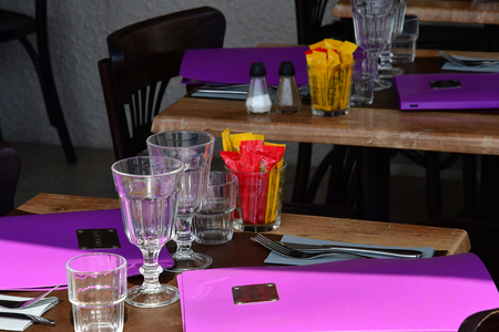 Cancale; France - july 25 2019 : restaurantのeditorial素材