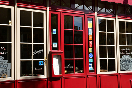 Rouen, France - september 9 2018 : restaurant in the historical cityのeditorial素材