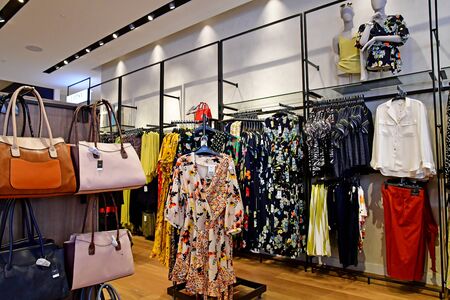 London, England - may 8 2019 : clothes shop in Oxford streetの写真素材