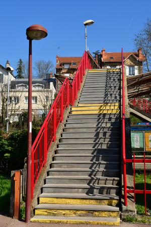 Triel sur Seine; France - march 22 2019 : the train stationのeditorial素材