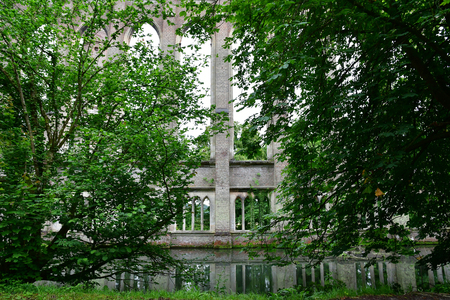 Pont saint Pierre, France - june 19 2018 : the picturesque Levavasseur cotton mill factoryのeditorial素材