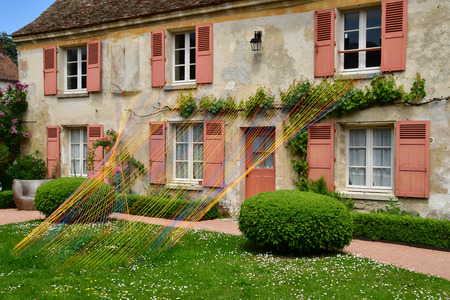 Wy dit joli village; France - may 24 2019 : the tool museum in the pictureque villageのeditorial素材