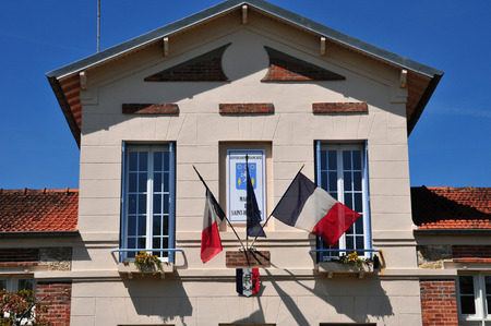 Saint Hilarion; France - may 27 2018 : the city hallのeditorial素材