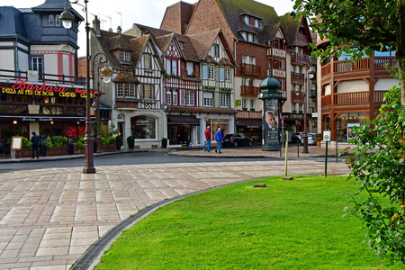 Deauville, France - september 27 2019 : building in the city centreのeditorial素材