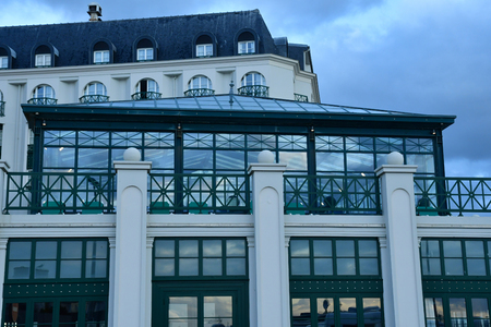 Trouville sur Mer, France - september 27 2019 : the picturesque city centerのeditorial素材