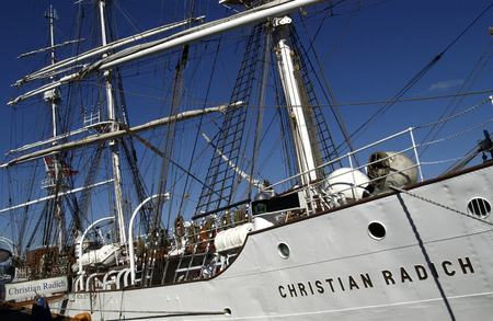 Oslo; Norway - august 8 2019 : old boat in the port