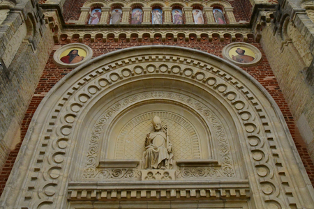 Deauville, France - september 27 2019 : the Saint Augustin church built in 1864のeditorial素材