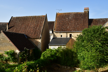 Lavardin; France - june 30 2019: the picturesque old villageのeditorial素材