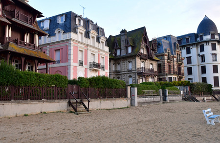 Trouville sur Mer, France - september 27 2019 : the Promenade des Planchesのeditorial素材