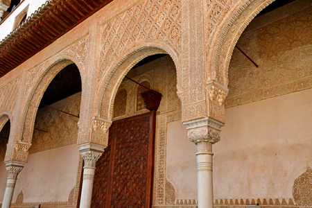 Granada; Spain - august 27 2019 : palace of the ambassadors in the Alhambra palaceのeditorial素材