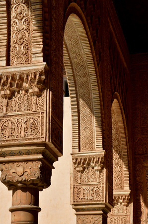 Granada; Spain - august 27 2019 : palace of the ambassadors in the Alhambra palaceのeditorial素材