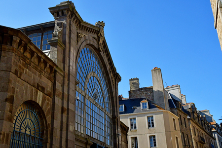 Saint Malo; France - july 28 2019 : the picturesque city in summerのeditorial素材