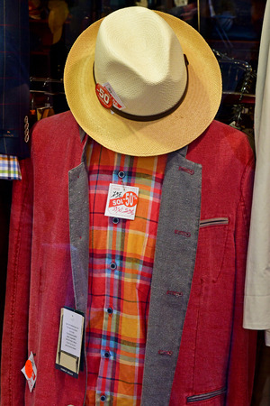 Saint Malo; France - july 28 2019 : cloth shopのeditorial素材