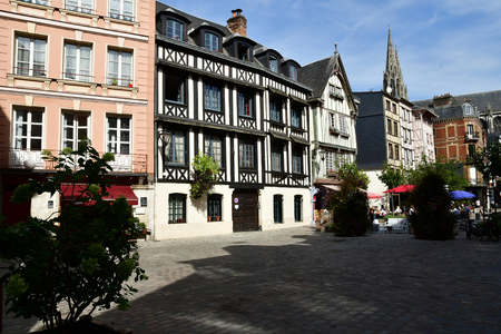 Rouen, France - september 9 2018 : house in the historical city