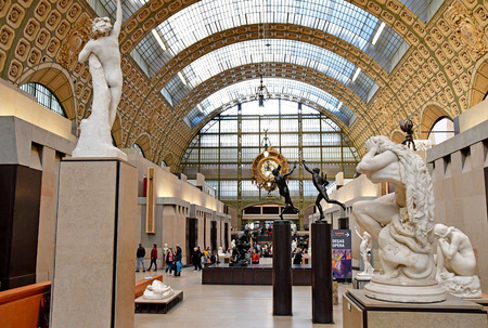 Paris; France - novembre 22 2019 : the Orsay museum, art of 19th centuryのeditorial素材