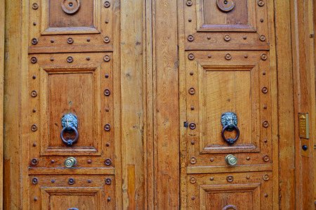 Paris; France - novembre 22 2019 : old door in Rue du Bac in the 7th arrondissementのeditorial素材
