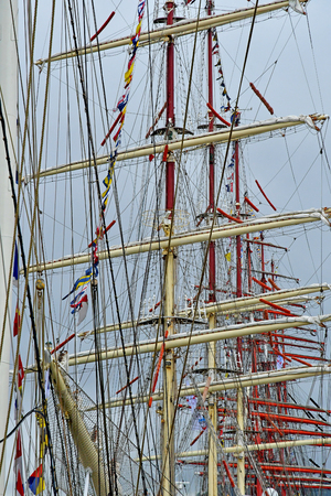 Rouen, France - june 10 2019 : the Armada de Rouen, a collection of old sailing boatsのeditorial素材