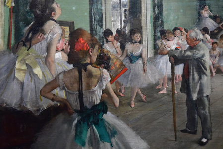 Paris; France - novembre 22 2019 : Degas at the Opera temporary exhibition at the Orsay museumのeditorial素材
