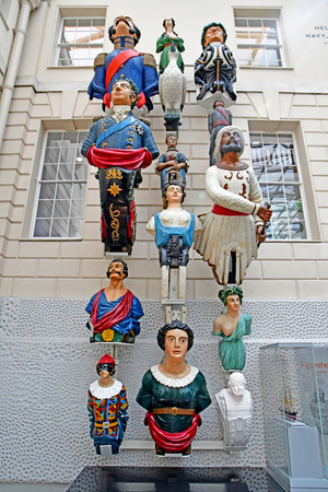 London, Greenwich; England - may 5 2019 : figureheads in the National Maritime Museumのeditorial素材