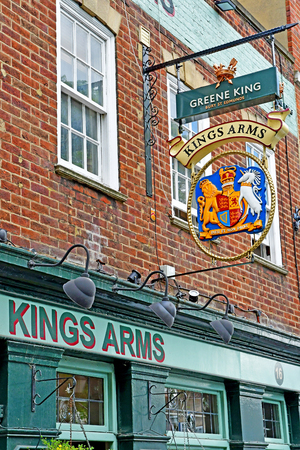 London, Greenwich; England - may 5 2019 : restaurant in the picturesque city centreのeditorial素材