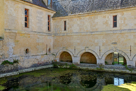 Villarceaux, France - september 9 2019 : the historical castleのeditorial素材