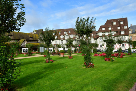 Deauville, France - september 27 2019 : Normandy hotelのeditorial素材