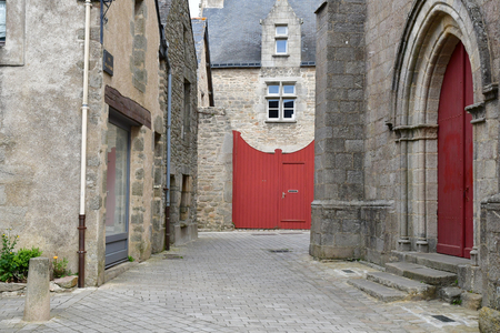 Guerande, France - april 14 2017 : the medieval city in springのeditorial素材