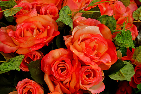 Saint Cyr l Ecole; France - june 16 2019 : artificial flowers in a  garden centerのeditorial素材