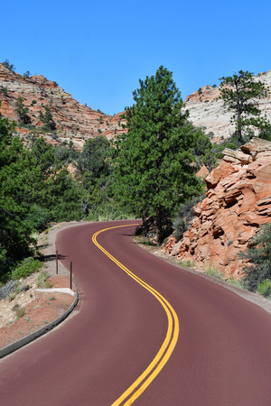 Zion park, Utah, USA - july 10  2016 : the National Parkのeditorial素材