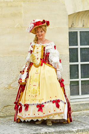 Villarceaux, France - june 9 2019 : party in the historical castle parkのeditorial素材