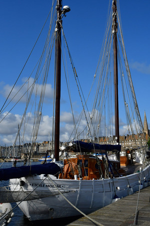 Saint Malo; France - july 28 2019 : the Etoile Molene built in 1954 in Camaret, a tuna fishing boat