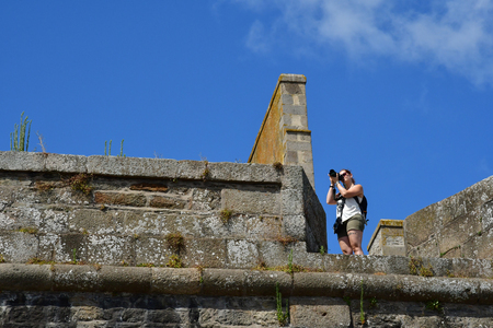 Saint Malo; France - july 28 2019 : the picturesque city in summerのeditorial素材