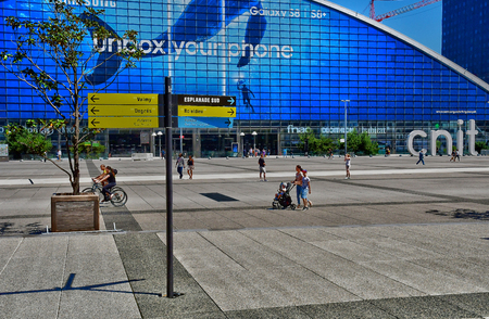 Paris La Defense; France - may 25 2017 : the Center of New Industries and Technologies in La Defense districtのeditorial素材