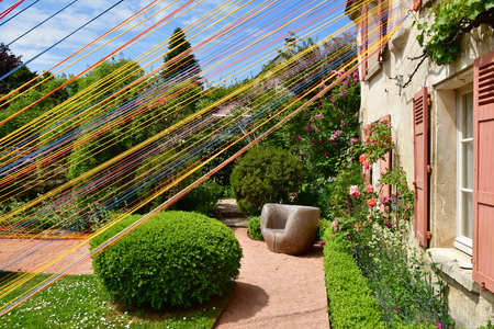 Wy dit joli village; France - may 24 2019 : the tool museum in the pictureque villageのeditorial素材