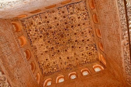 Granada; Spain - august 27 2019 : hall of Abencerrajes in the Alhambra palaceのeditorial素材