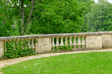 L Isle Adam, France - june 24 2019 : the Conti castleのeditorial素材