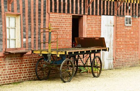 Beuvron en Auge; France - august 8 2019 : the picturesque village in summerのeditorial素材