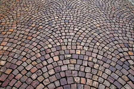 Saint Malo; France - july 28 2019 : a cobbled street