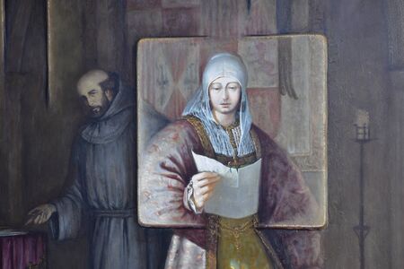 Palos de la Frontera; Spain - august 28 2019 : Friary of la Rabida