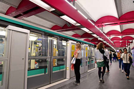 Paris; France - march 31 2019 : the Concorde station