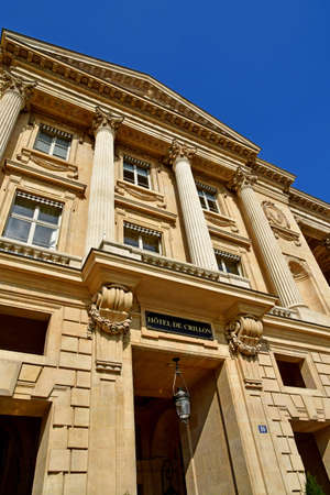 Paris; France - march 31 2019 : the Hotel de Crillon on Concorde Squareのeditorial素材
