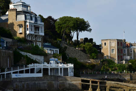 Dinard; France - july 23 2019 : the picturesque city in summerのeditorial素材