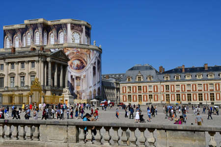 Versailles, France - september 2 2018 : restoration of the chapel in the Louis 14 palaceのeditorial素材