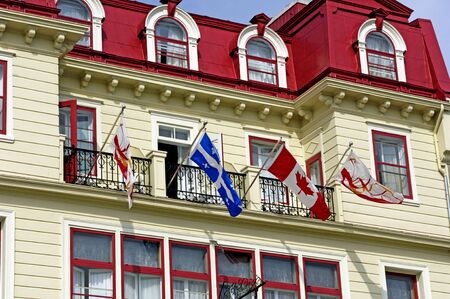 Quebec; Canada- june 25 2018 : the old city centerの写真素材