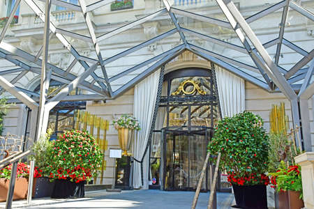Paris; France - march 31 2019 : hotel in the Kleber avenue in the 16th arrondissementのeditorial素材