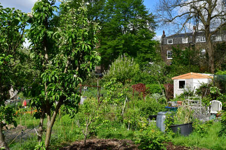 London; Hampstead, England - may 5 2019 : Amtrim Gardens in the Belsize Park station district