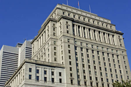 Quebec; Canada- june 25 2018:  buildings in the city of Montreal