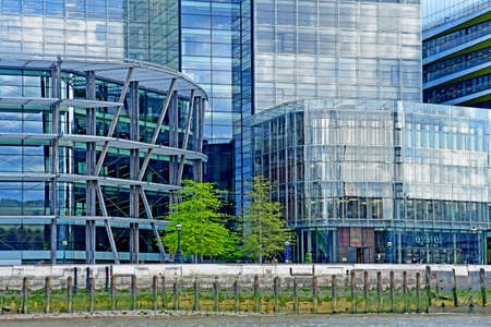 London; England - may 5 2019 : Thames river cruise in the city centreのeditorial素材