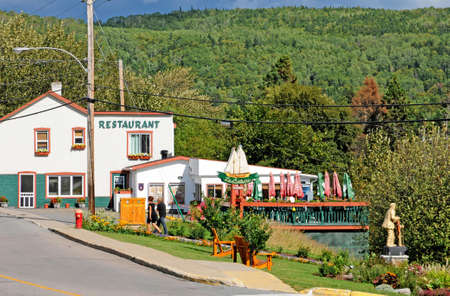 Quebec; Canada- june 25 2018 : the picturesque village of Tadoussacのeditorial素材